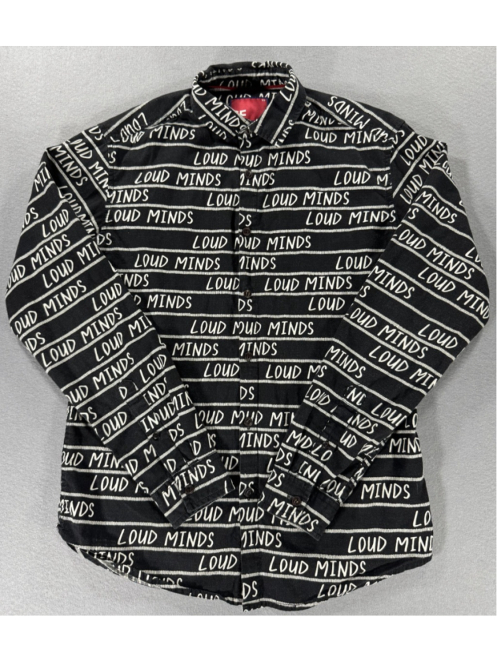 SF The San Francisco Jeans Co. 'Loud Minds' Long Sleeve Button Up Size XS